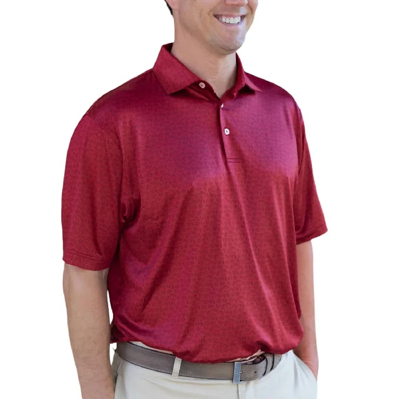 Men's Shirts with Graphic SleevesGoal Line Performance Polo In Maroon