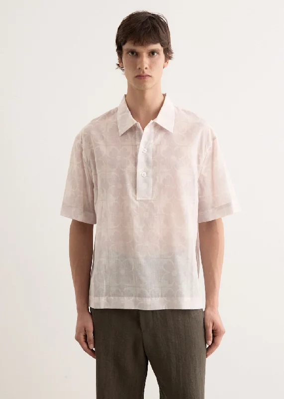 Men's Checked Short-Sleeve Shirts for Summer FunSheer Floral Shirt
