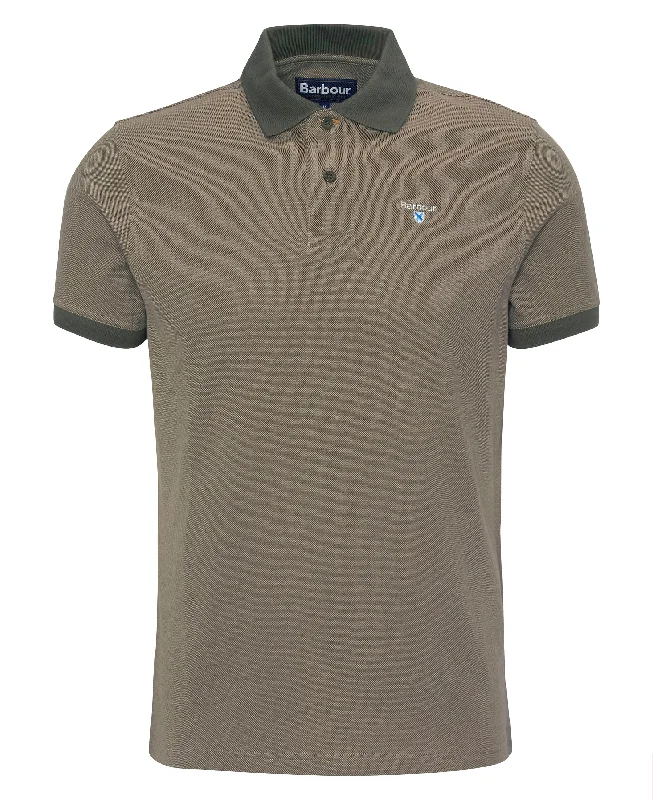 Men's Shirts with Mandarin CollarsID25125-Barbour Green Sports Polo
