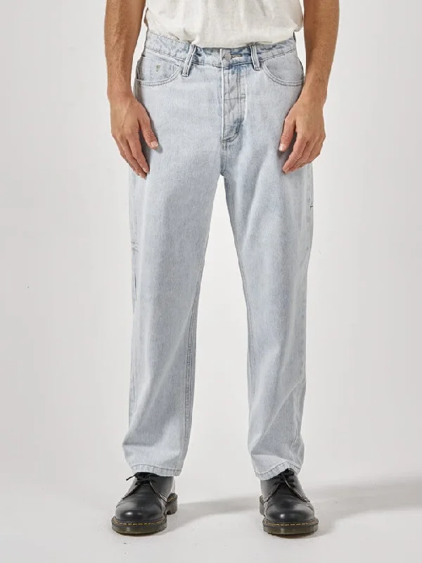 Men's Patterned Pants with PlaidsSlacker Denim Jean - Faded Dust Blue