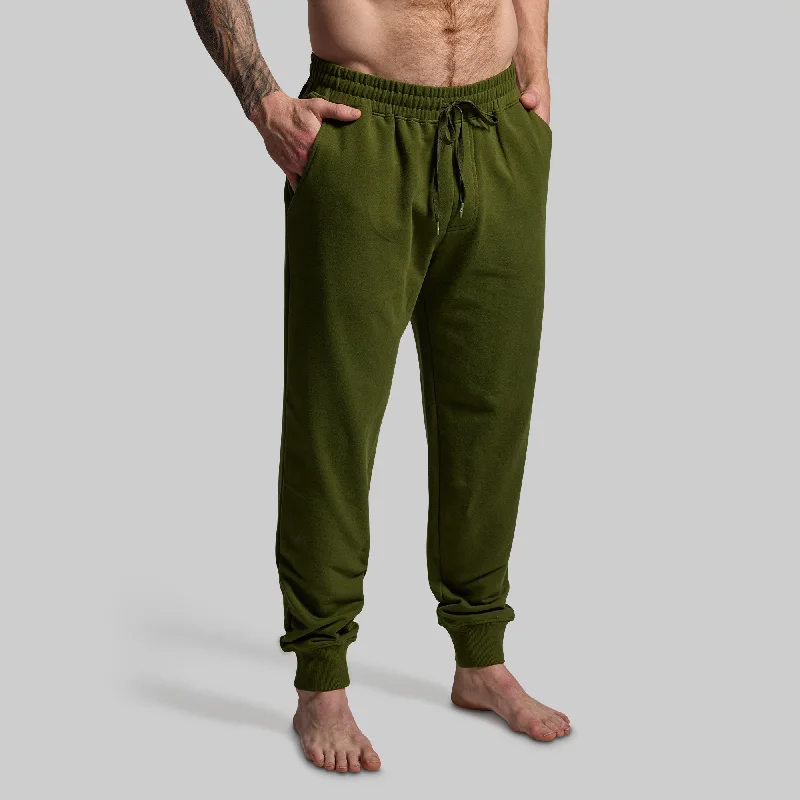 Men's Patterned Pants with ChecksMen's Unmatched Jogger 2.0 (Military Green)